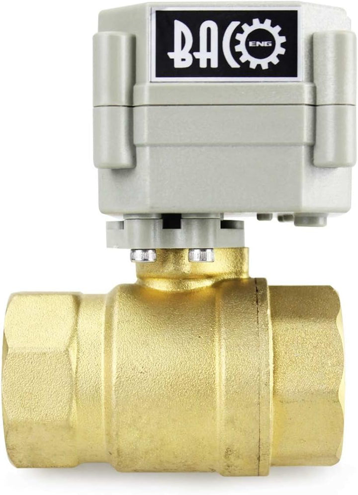 BACOENG AC110-230V 2 Wege 1" Messing Motorkugelhahn Zonenventil CR202C 2 Drähte Elektrische Kugelven