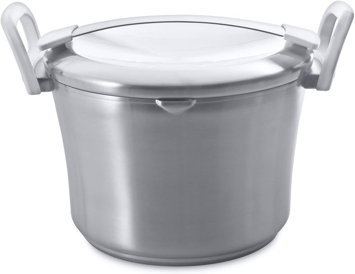 BergHOFF 2303931 Auriga Acciaio Pentola Grande con Coperchio, Bianco, 5.4 L