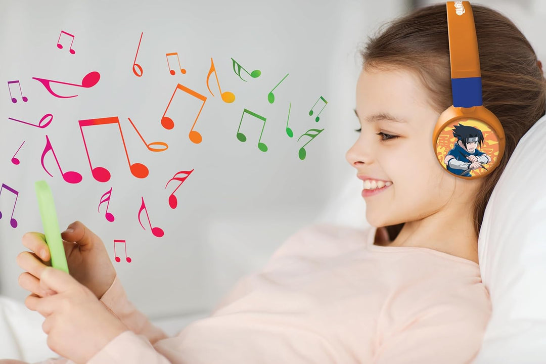 Lexibook, Naruto, 2-in-1 Bluetooth & kabelgebundene Kopfhörer mit Mikrofon und Steuertasten, faltbar