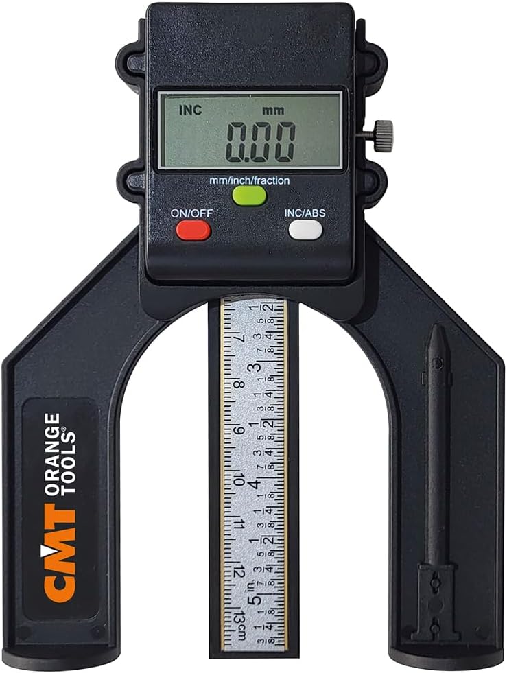 CMT dhg-001 Digitaler Messschieber-Werkzeug mit Tiefenanschlag 0 – 80 mm, schwarz