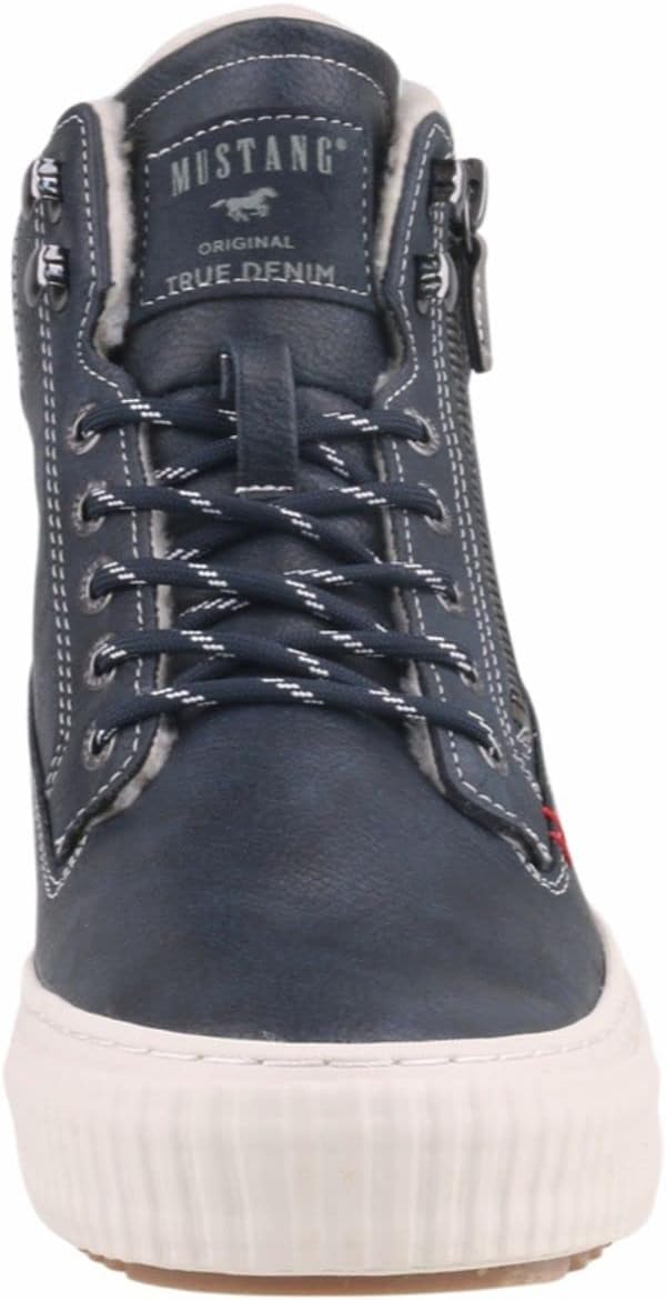 MUSTANG Herren Stiefel Schnürboots 44 EU Blau, 44 EU Blau