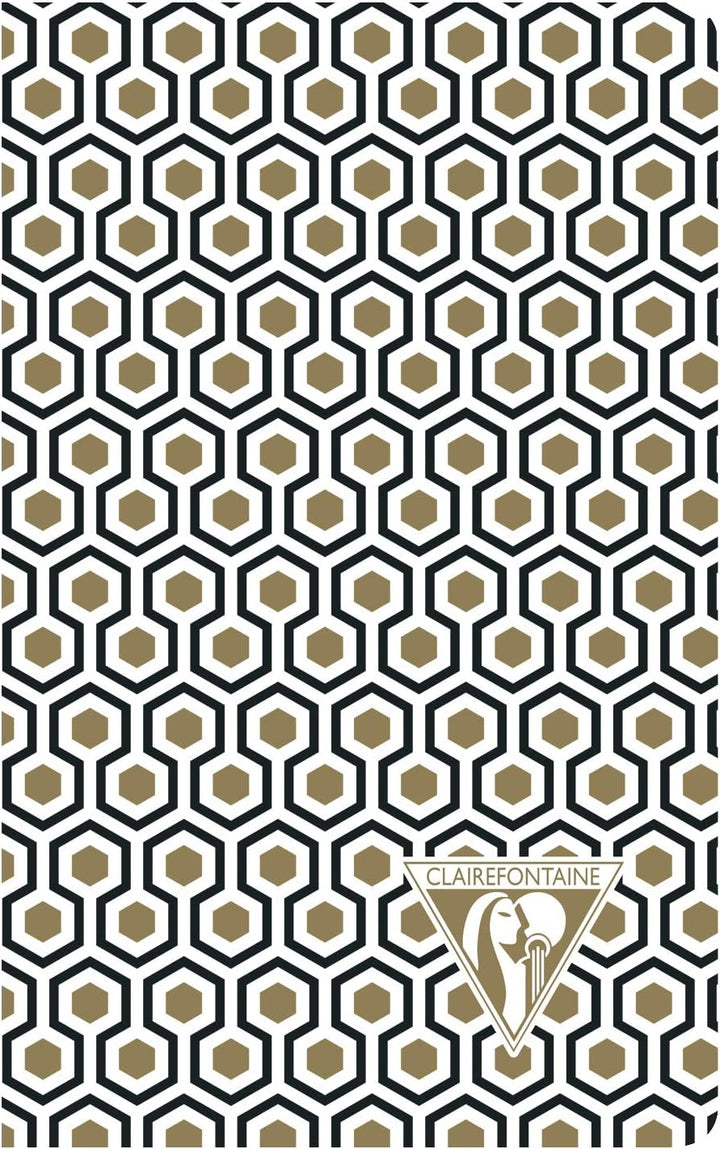 Clairefontaine 192086C - Packung mit 12 Notizbücher Neo Deco Kollektion Winter, 7,5x12 24 Blatt lini