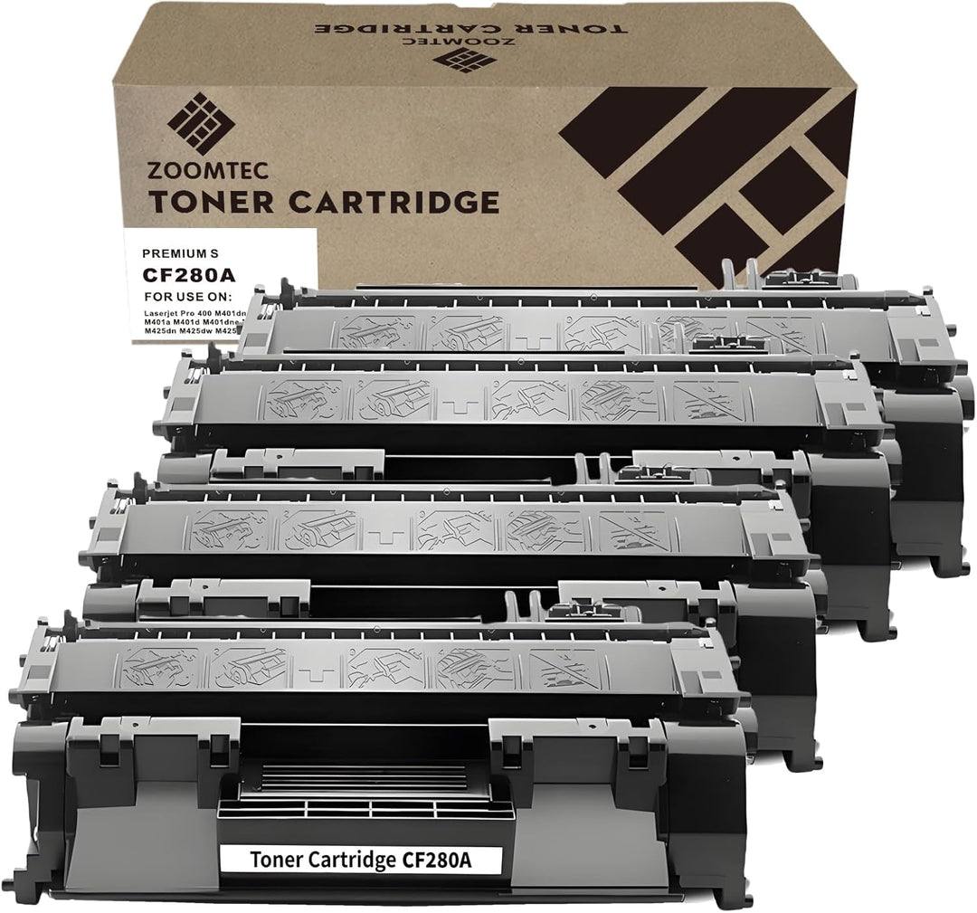 ZOOMTEC Kompatibel für HP CF280A 80A Tonerkartusche kompatibel mit HP Laserjet Pro 400/400dn/400dw/4