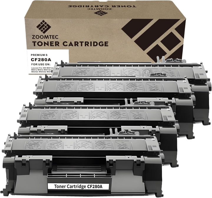 ZOOMTEC Kompatibel für HP CF280A 80A Tonerkartusche kompatibel mit HP Laserjet Pro 400/400dn/400dw/4