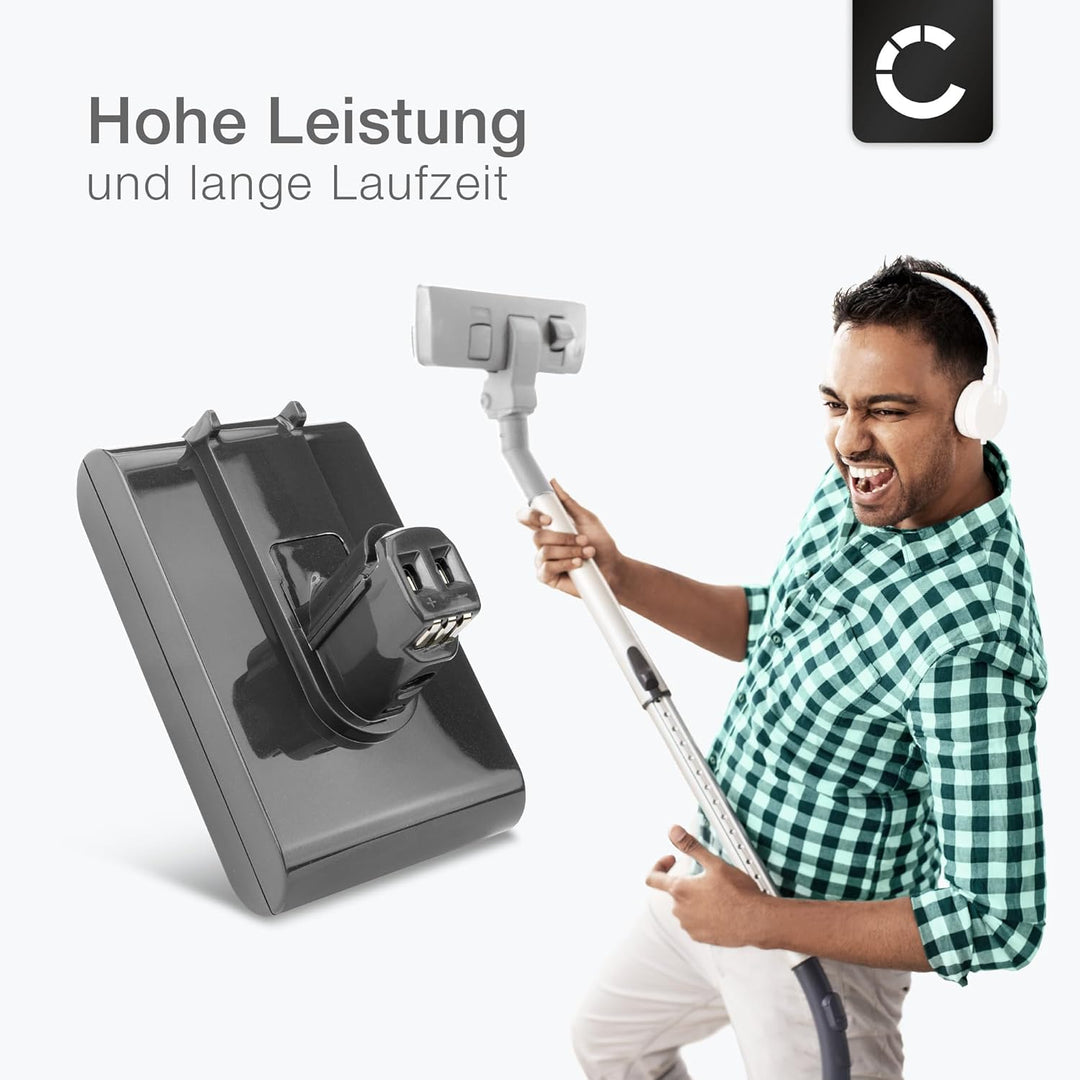 CELLONIC Akku kompatibel mit Dyson DC35, DC30, DC30 White (Dyson 917083-02) 1500mAh 1x 1500mAh, 1x 1