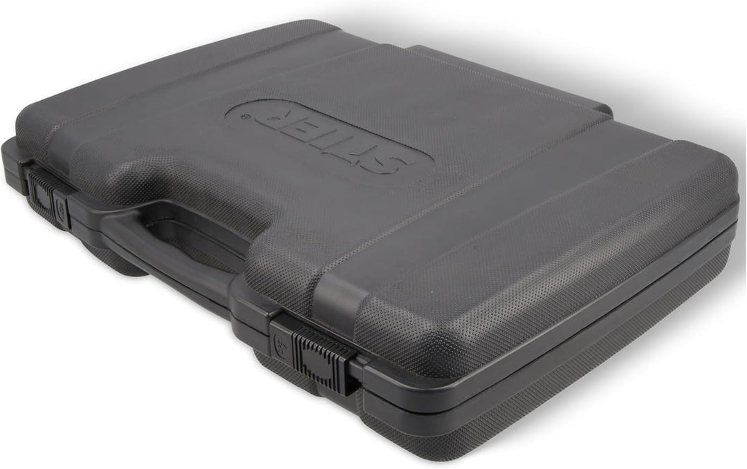 STIER Steckschlüssel Satz, 179-teilig, 1/2 Zoll 1/4 Zoll & 3/8 Zoll Umschaltknarre, Sechskant-Stecks