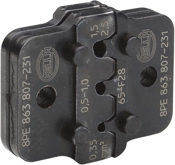 HELLA - Crimpzangeneinsatz - Metall - schwarz - Ø von: 0.35mm - Ø bis: 2.5mm - JPT/TAB2,8/MCP2,8/Pro