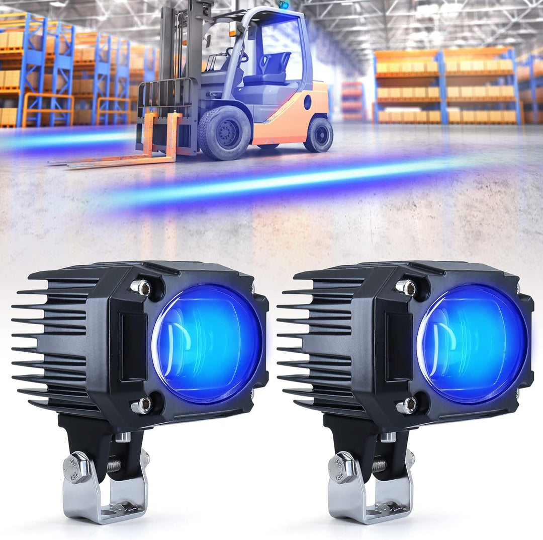 2 Pack 30W LED Gabelstapler Lichter blaue LED gerade Linie Gabelstapler Sicherheitslicht DC 10-80V L