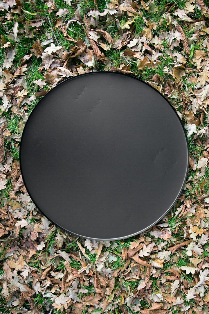 KUHEIGA Bodenplatte für unsere Feuerkörbe Funkenplatte Unterlegplatte Ø: 71cm mit Füssen