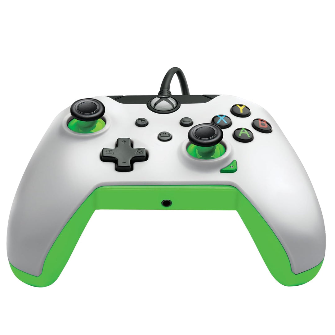 PDP verkabelt Controller Neon weiss für Xbox Series X|S, Gamepad, verkabelt Video Game Controller, G