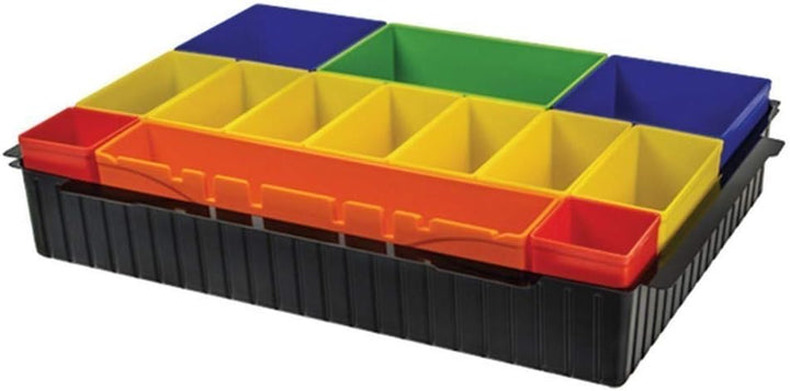 Makita 821549-5 MAKPAC Gr.1 & P-83652 Boxeneinsatz mit farbigen Boxen, Mehrfarbig MAKPAC + Boxeneins