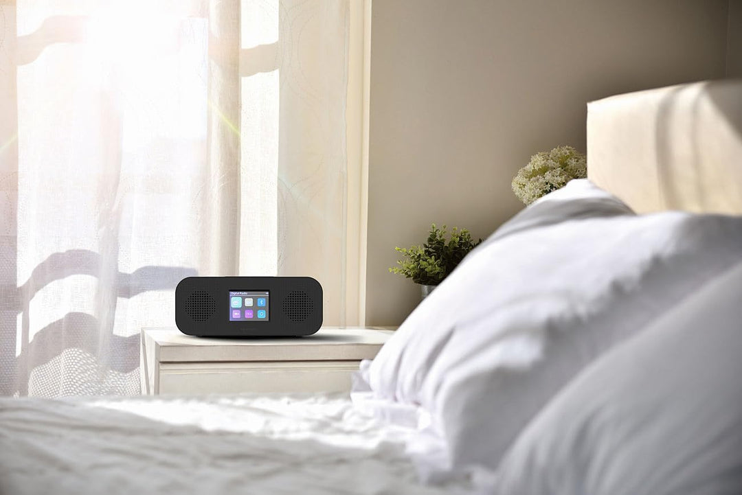 VR-Radio Radiowecker: Stereo-Radio-Wecker mit DAB+, Notfall-Warn-Funktion, USB, Bluetooth (DAB Radio