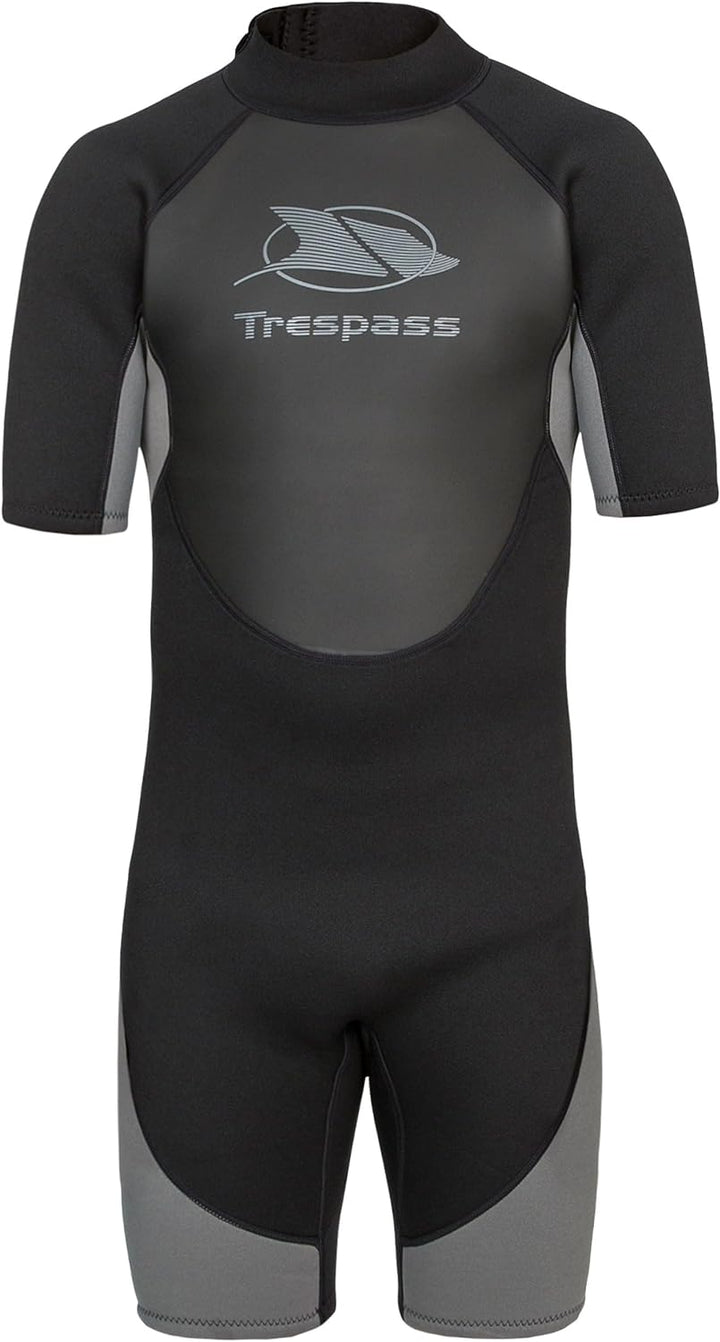Trespass Men's Scuba Short Neoprene Wetsuit with Zip S Schwarz, S Schwarz