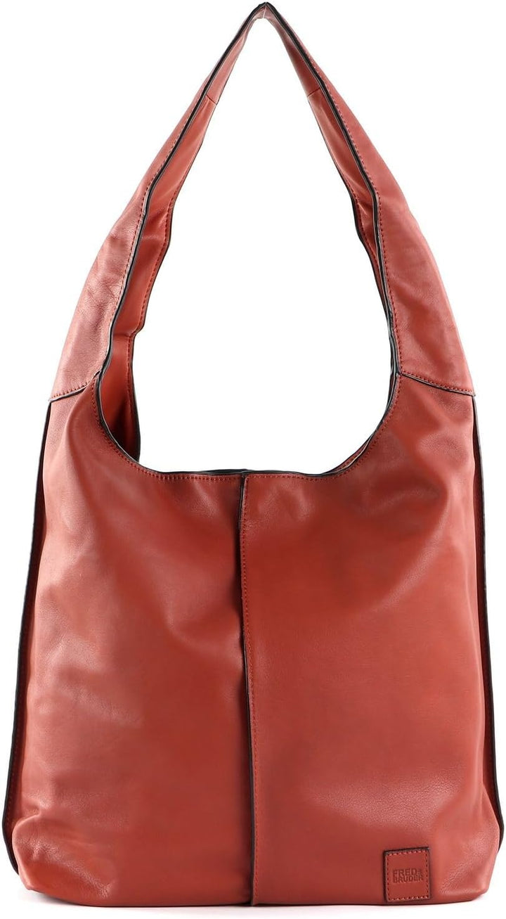 FREDsBRUDER FB Schultertasche Leder 40 cm Brick, Brick