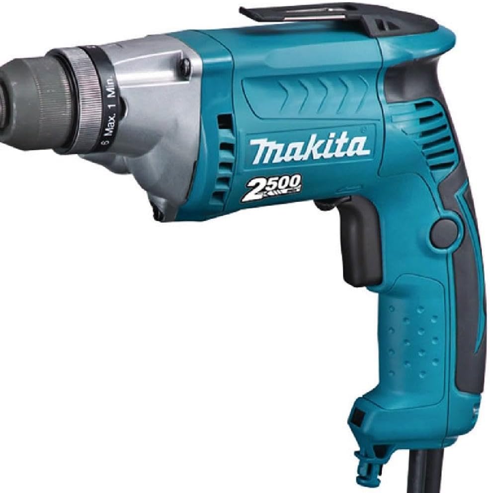 Makita Schnellbauschrauber (570 Watt, 2,5 m Kabel, Drehmoment 32 Nm, 6 Drehmomentstufen, 1/4 Zoll) F