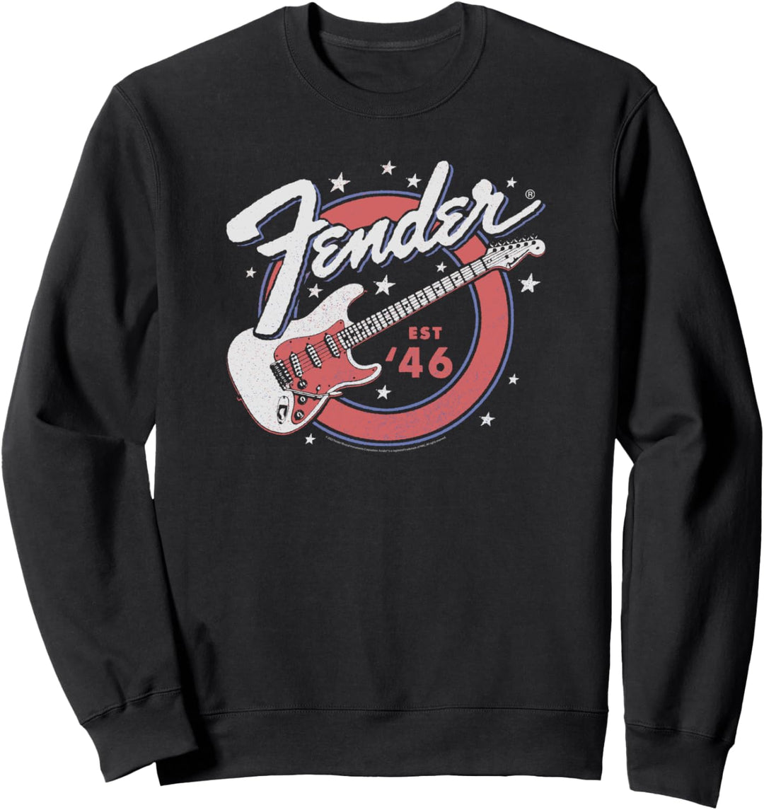 Fender Est '46 Star Spangled Classic Logo Distressed Sweatshirt