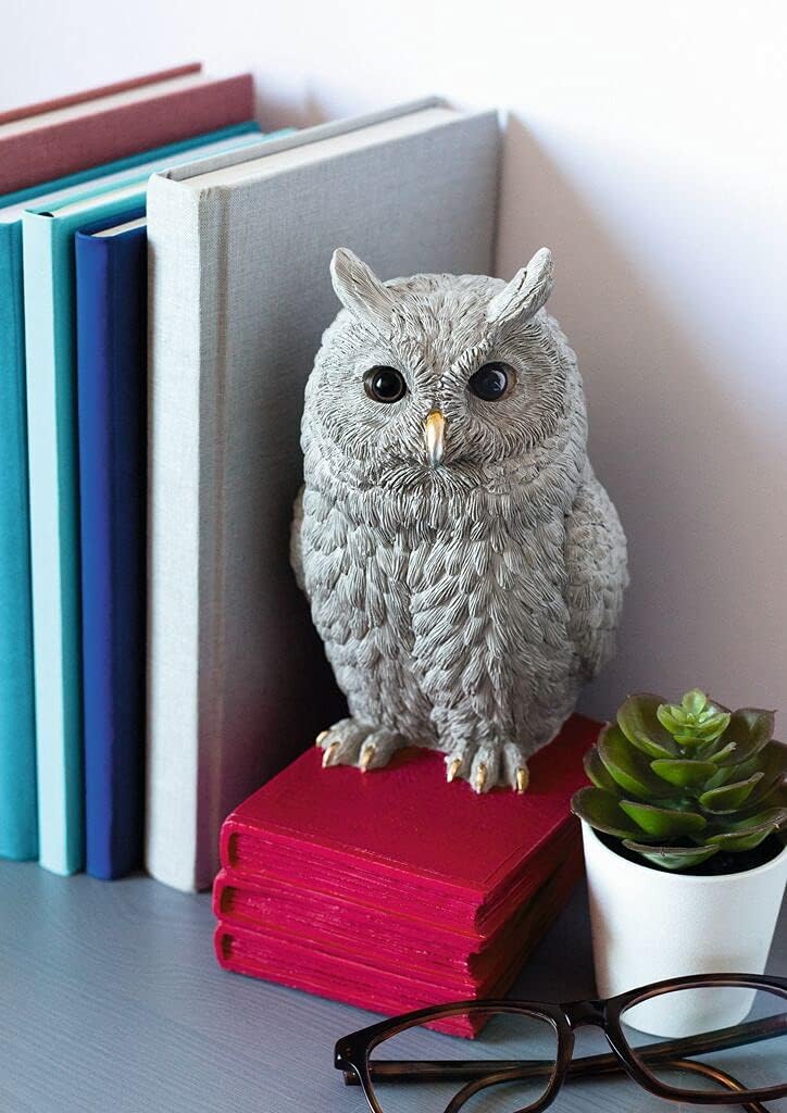 moses. Buchstütze Eule - Deko Objekt für das Bücherregal, 3D Leseeule als Stopper für die Lieblingsb
