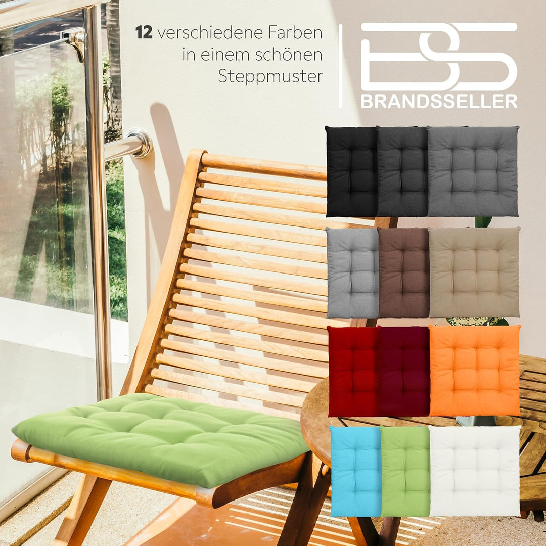 Brandsseller Sitzkissen Dekokissen Stuhlkissen Zierkissen Gartenkissen - 9er Steppung- in Verschiede