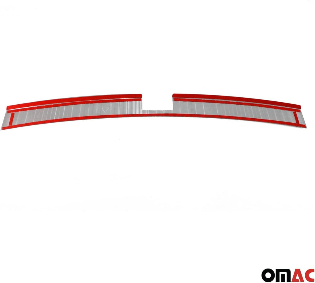 Ladekantenschutz Stossstangenschutz kompatibel mit Skoda Kodiaq NS7 2017-2023 Edelstahl Chrom Gebürs