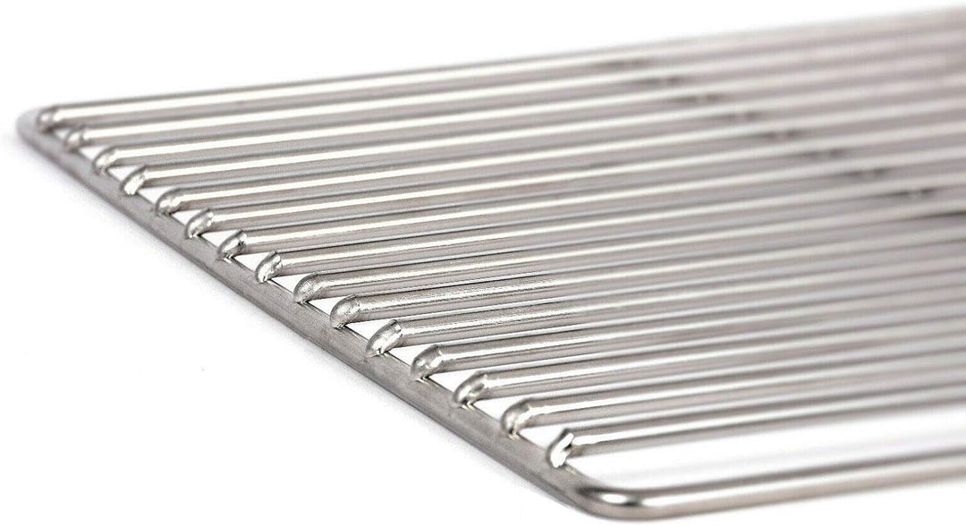 Massiver Grillrost 48 x 48 cm aus Edelstahl 6 mm rostfrei und elektropoliert