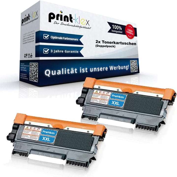 2X Print-Klex Alternative Tonerkartuschen kompatibel für Brother HL 2200Series HL 2215 HL 2220 HL 22