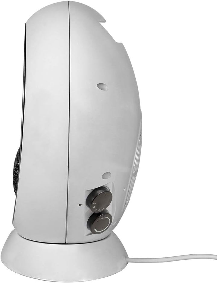 Deuba Heizlüfter Kamin Optik Elektrokamin LED Flammen Effekt 2 Heizstufen weiss Überhitzungsschutz E