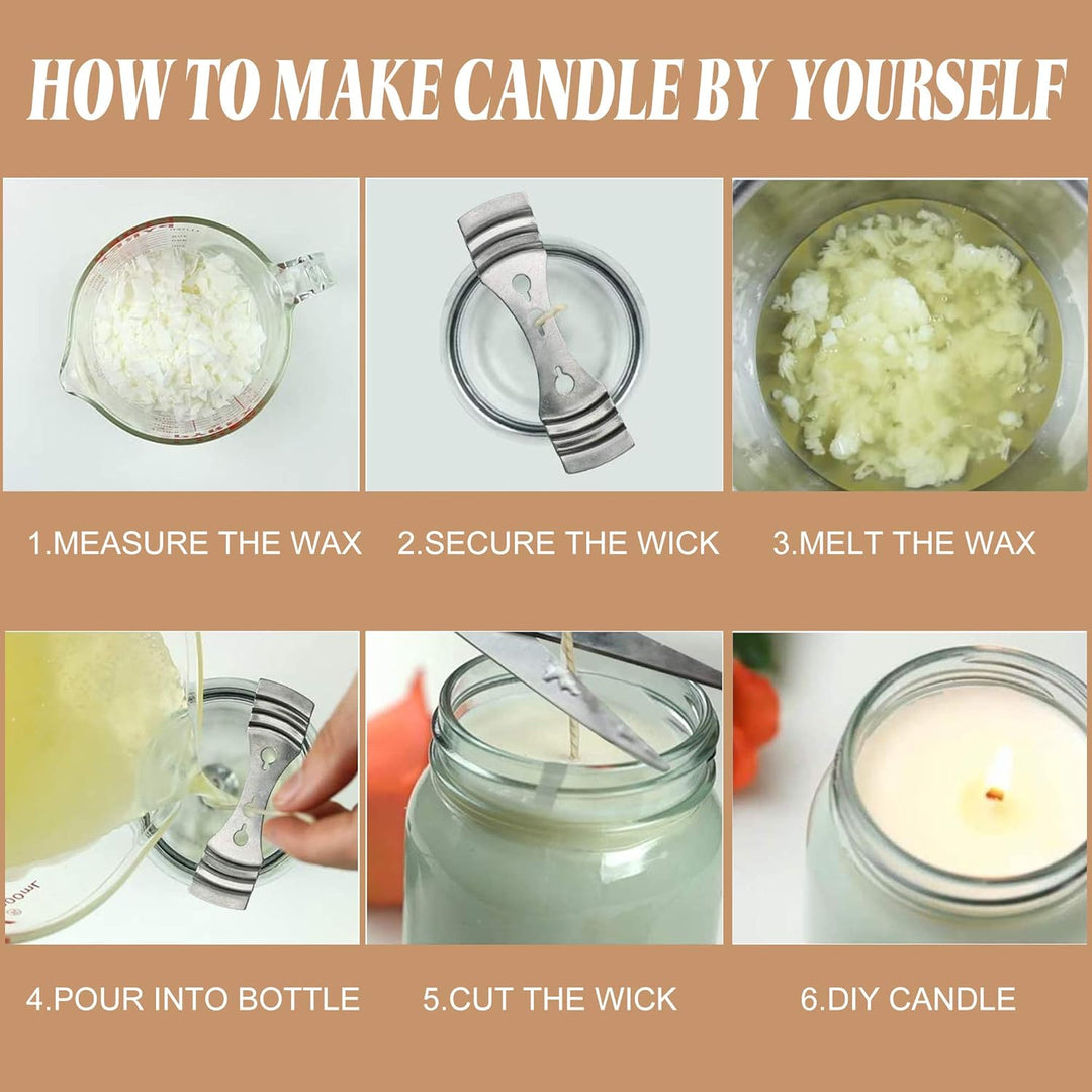 JBEIY Kerzen Selber Machen Set, Kerzenset DIY für Erwachsene Anfänger Kerzenherstellung, Kerzen Gies