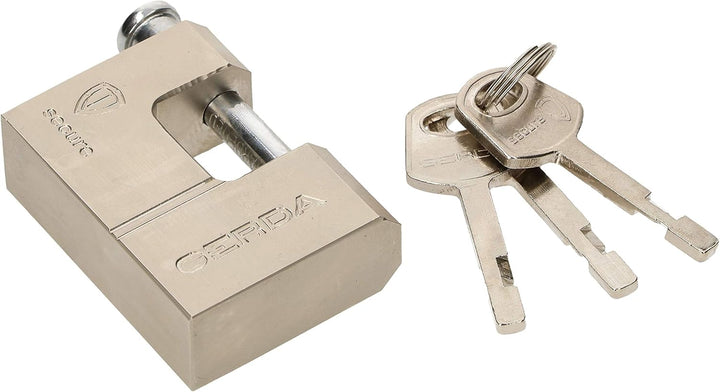 KOTARBAU® Verstärktes Messing-Vorhangschloss 60 mm Monoblock Vorhängeschloss mit Bolzen Einbruchsich