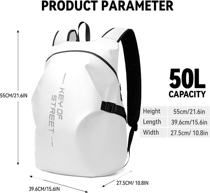 Motorradrucksäcke für Herren, wasserdichter Helmrucksack, Motorradzubehör, Laptoptaschen, Reiserucks