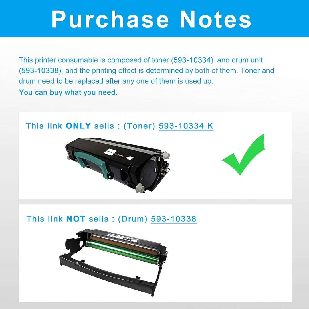 LCL Remanufactured Tonerkartusche 2330 2330D 2330DN 2350D 2350DN 593-10334 DM253 593-10335 RR700 600