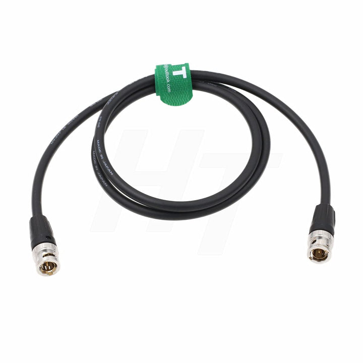 12G 4K HD SDI Video Koaxial BNC Kabel für Kamera Monitor Canare LV-61S 75 Ohm (1m, schwarz) 1 m