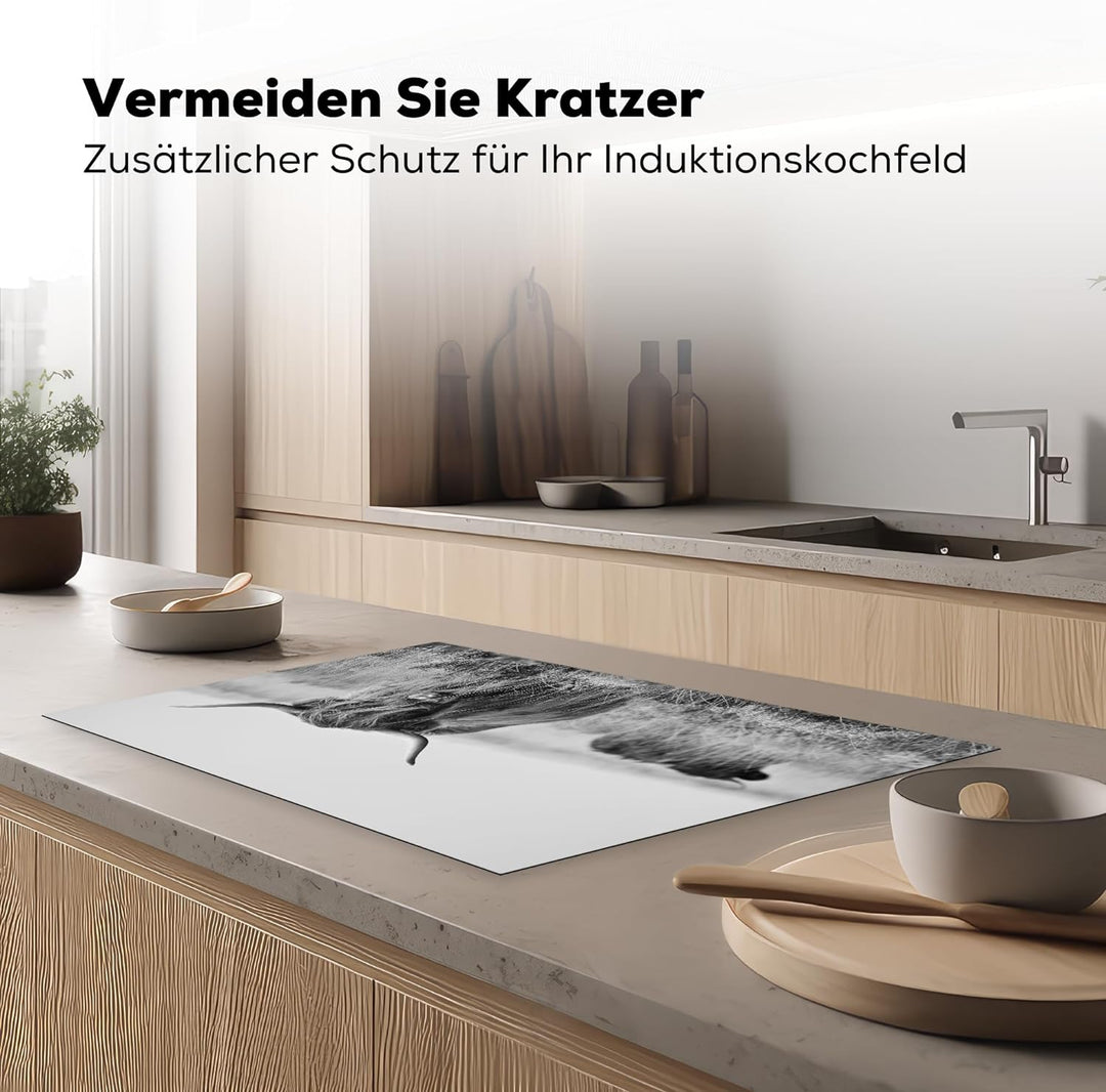 KitchenYeah© Herdabdeckplatte Einteilig Küche Abdeckplatte für Ceranfeld Abdeckung Induktionskochfel