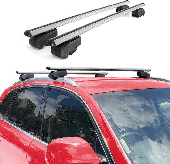 Dachträger Gepäckträger kompatibel mit Boldbar V2 Qerträger Aluminium Silber TÜV ABE 2X BOLDBAR 912