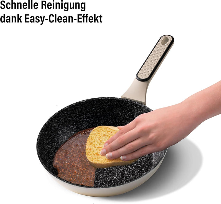 STONELINE Pfannen und Töpfe Set 11-teilig, Topfset mit Deckel, Kochtopf Pfanne Induktion, Für alle H