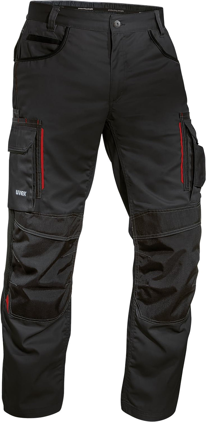 uvex Tune-up Herren-Arbeitshose lang - Männer-Arbeitshosen mit Stretch-Bund - Bundhose mit Kniepolst