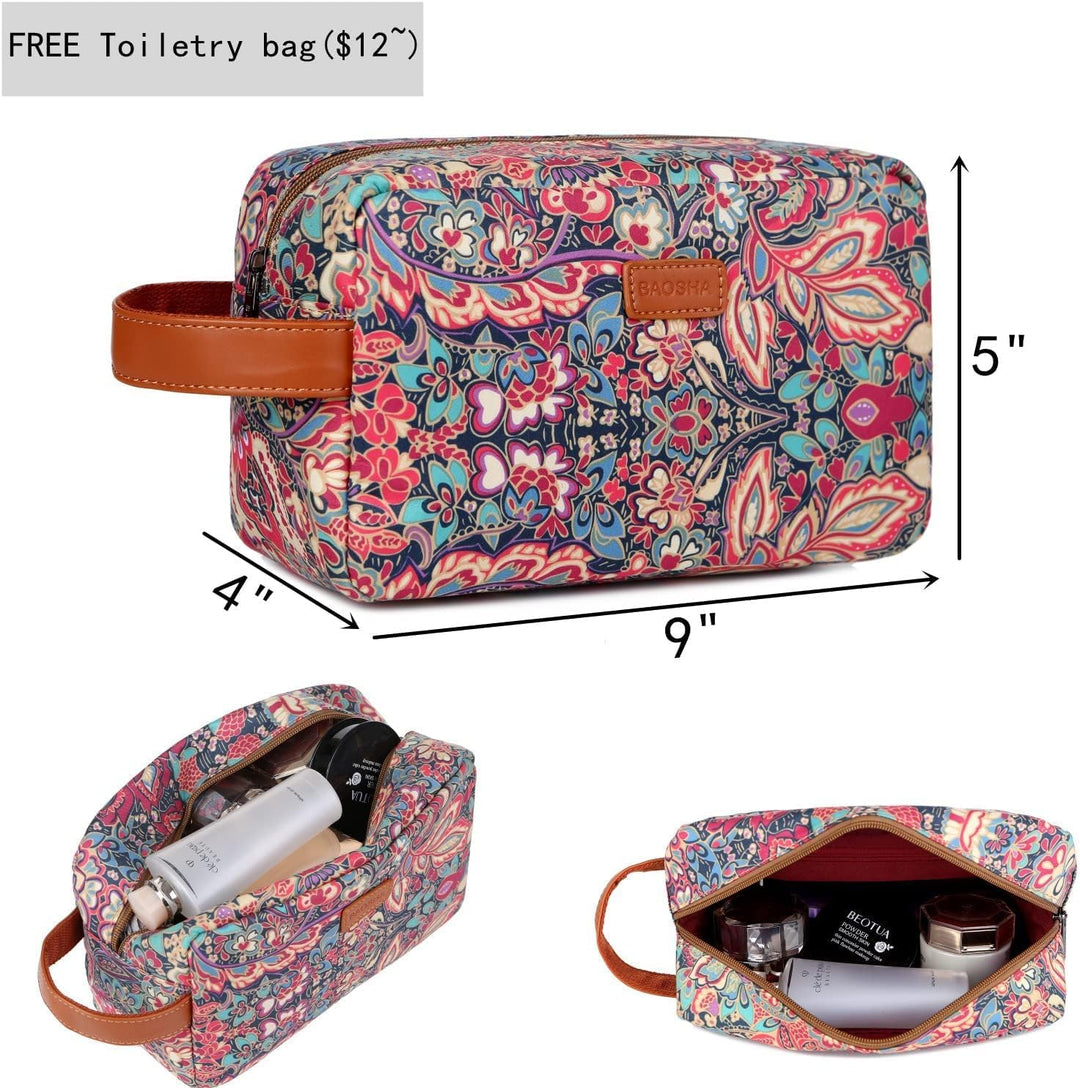 Baosha Grosse Frauen Laptop Rucksack 15.6 Zoll College School Rucksack Reise Wandern Rucksack mit Fr