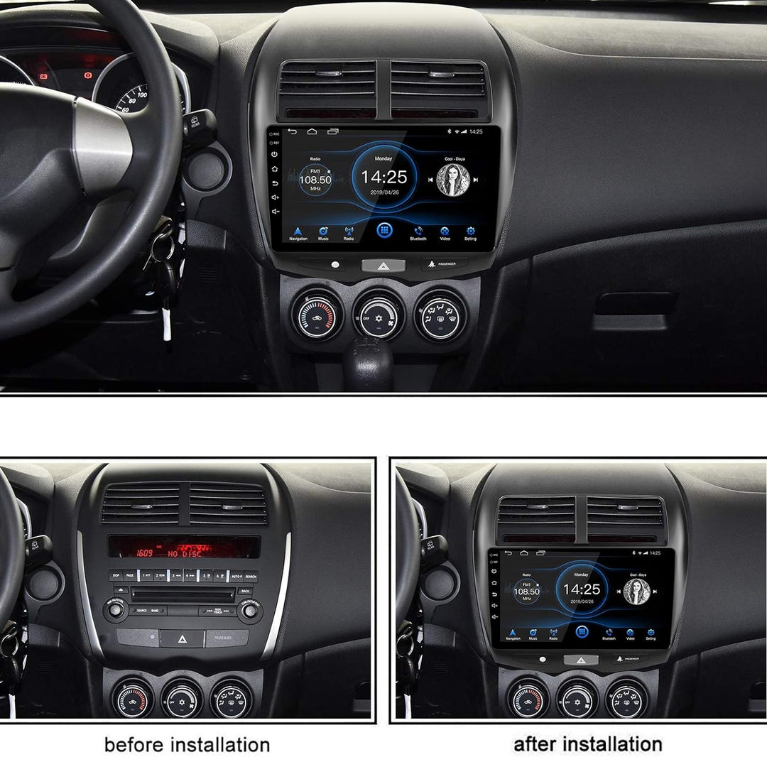 LEXXSON Autoradio für Mitsubishi ASX 2013-2019 | 10 Zoll Touchscreen Android 10.1 AM FM RDS Radio GP