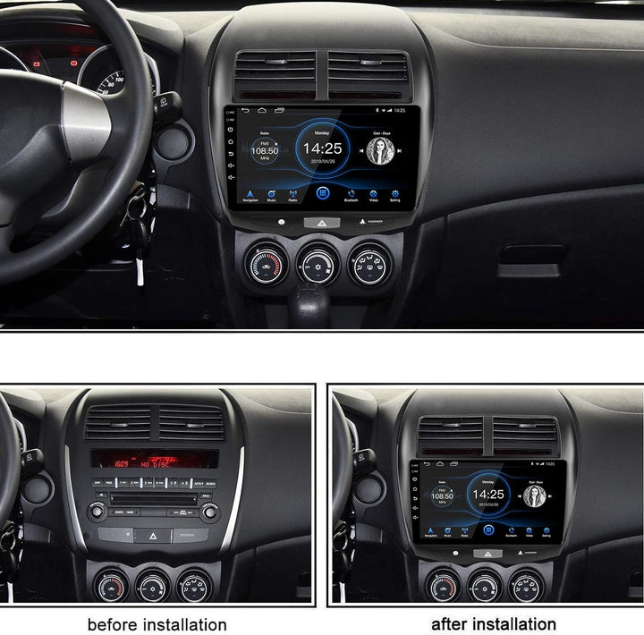 LEXXSON Autoradio für Mitsubishi ASX 2013-2019 | 10 Zoll Touchscreen Android 10.1 AM FM RDS Radio GP