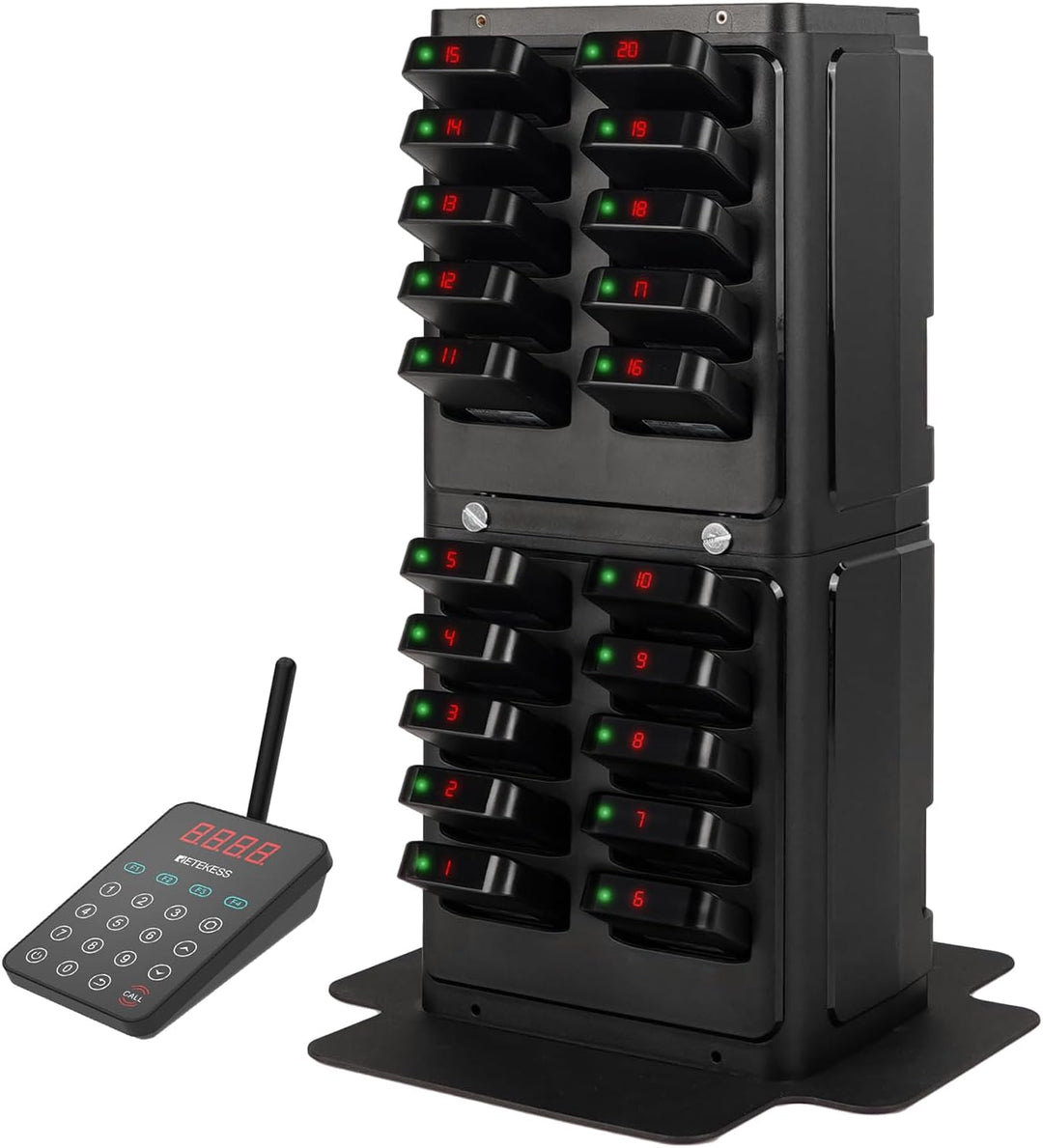 Retekess TD177 Verbesserter Pager Rufsystem, 500M Restaurant Pager System, Kopplung mit Einem Tasten