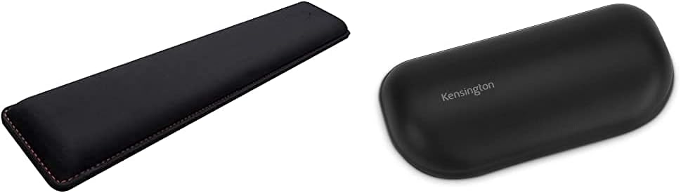 HyperX HX-WR Wrist Rest Pad, Schwarz & Kensington K52802WW ErgoSoft Handgelenkauflage (für Standardm