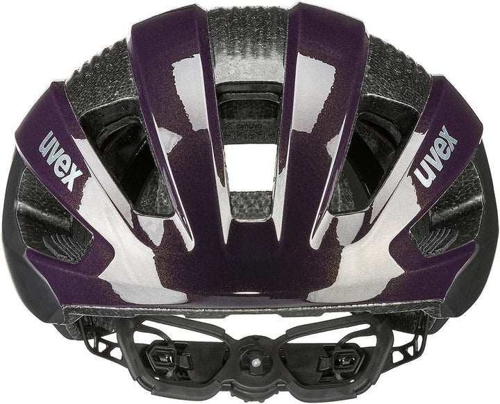 Uvex Rise CC Rennrad Fahrrad Helm matt schwarz/lila 2022 52-56 cm, 52-56 cm