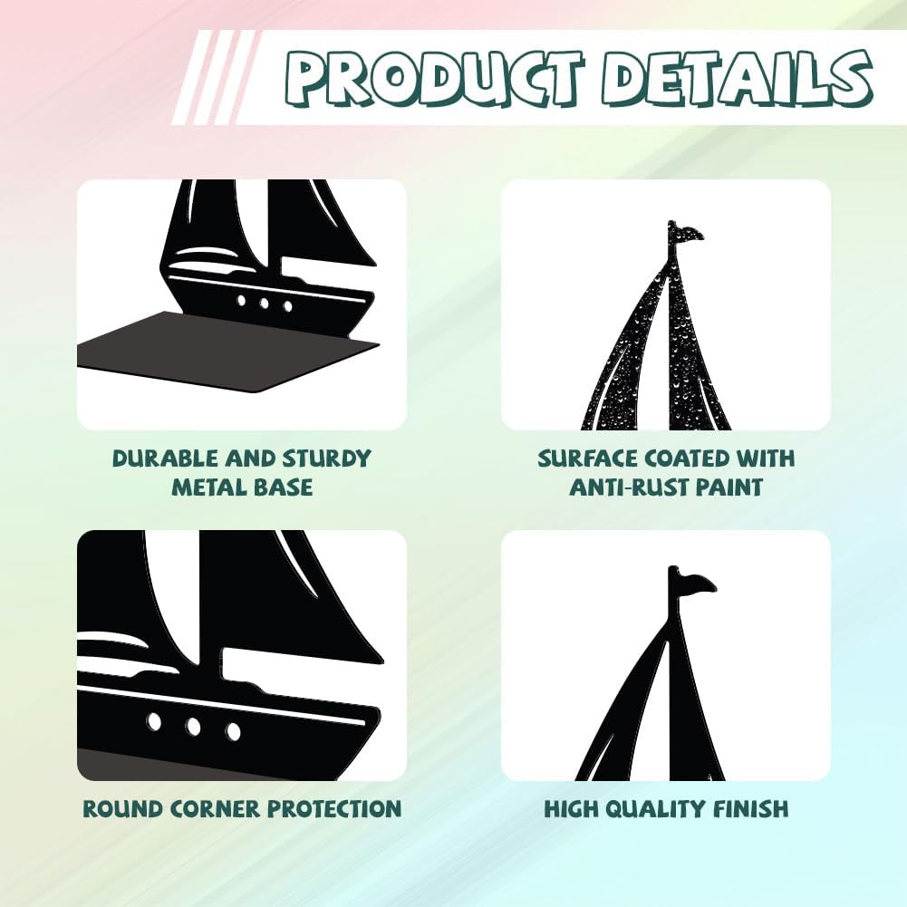 Peacoblue BuchstüTzen-Halter Aus Metall füR Dekorative Regale, 13.5 X 11 X 18 cm, Modern, Kreativ Ro