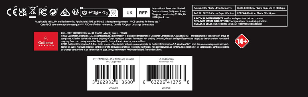 Thrustmaster MFD Cougar - Cockpit Panels 2 Pack - für PC Single, Single