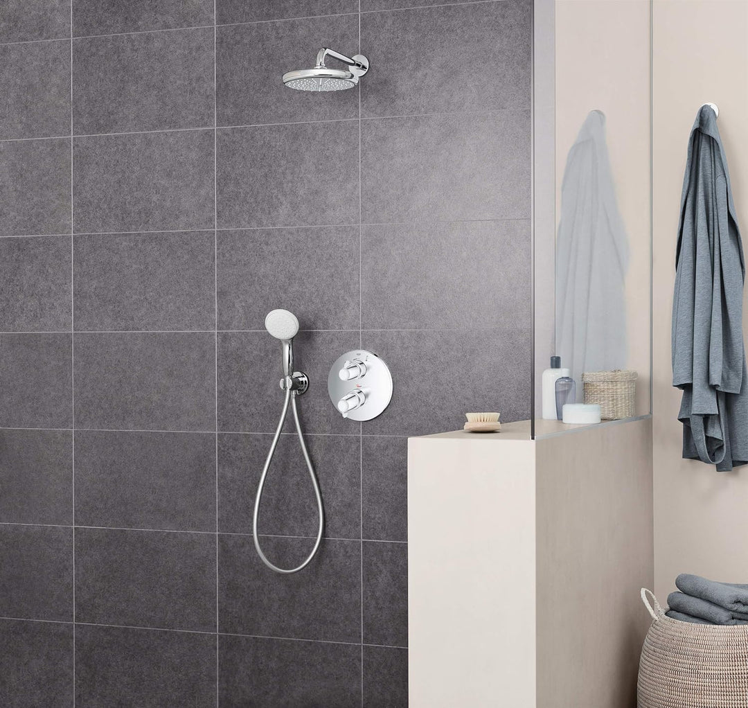 GROHE Grohtherm - Brause- und Duschsystem (Komplettset, inkl. Thermostat, Rapido SmartBox, Kopfbraus