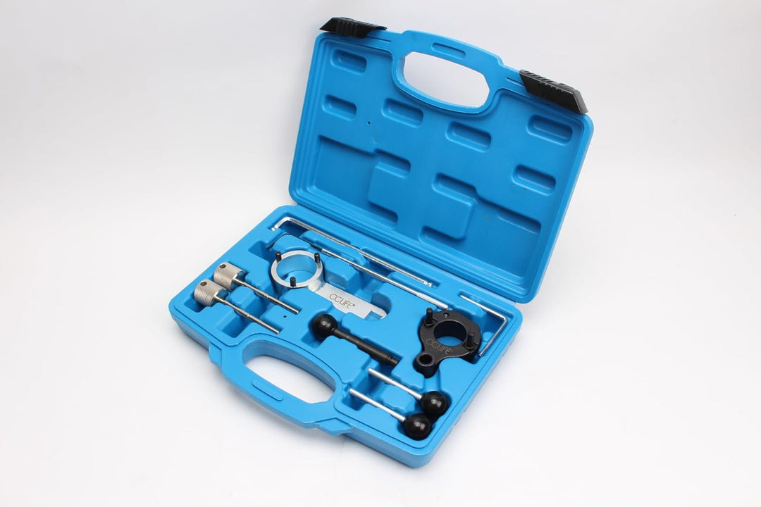 CCLIFE Motor Einstellwerkzeug Arretierwerkzeug Steuerzeiten Werkzeug Diesel Kompatibel mit VAG VW Au