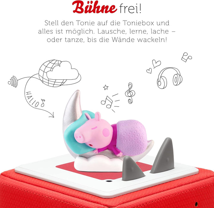 tonies Hörfigur für Toniebox, Peppa Wutz – Gute Nacht Geschichten, Hörspiel für Kinder ab 3 Jahren,