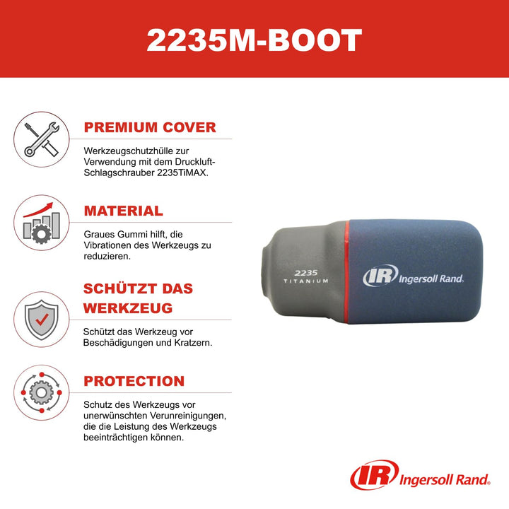 Ingersoll-Rand Rand 2235M-BOOT Premium Werkzeugzubehör passend fur 2235 Serie - Grau, 1 Stk. Boot, P