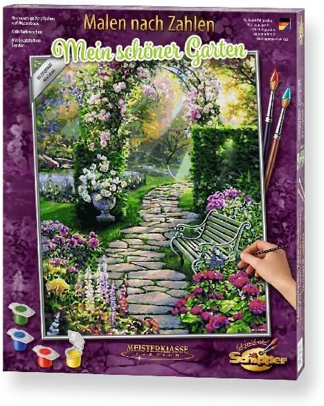 Schipper 609130804 Malen nach Zahlen - Mein schöner Garten - Bilder malen für Erwachsene, inklusive