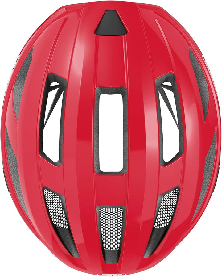 ABUS Rennradhelm Macator - sportiver Fahrradhelm für Einsteiger - auch für Zopfträger/-innen - für D