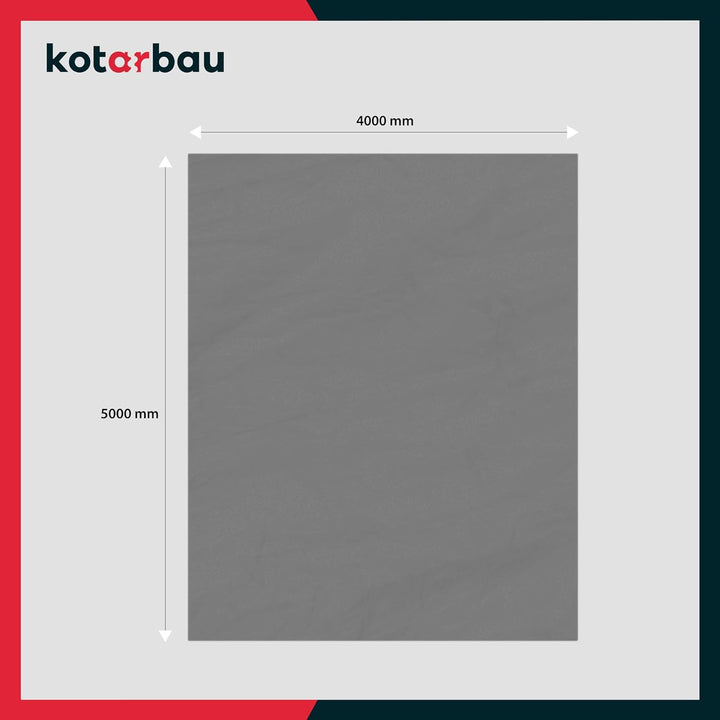 KOTARBAU® 50er Set Abdeckfolie 4x5m Stark Staubschutzfolie Plastikplane Baufolie Allzweck-Folie Male